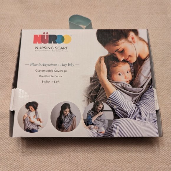 NWT Nuroo Nursing Scarf (Black) - Picture 3 of 10